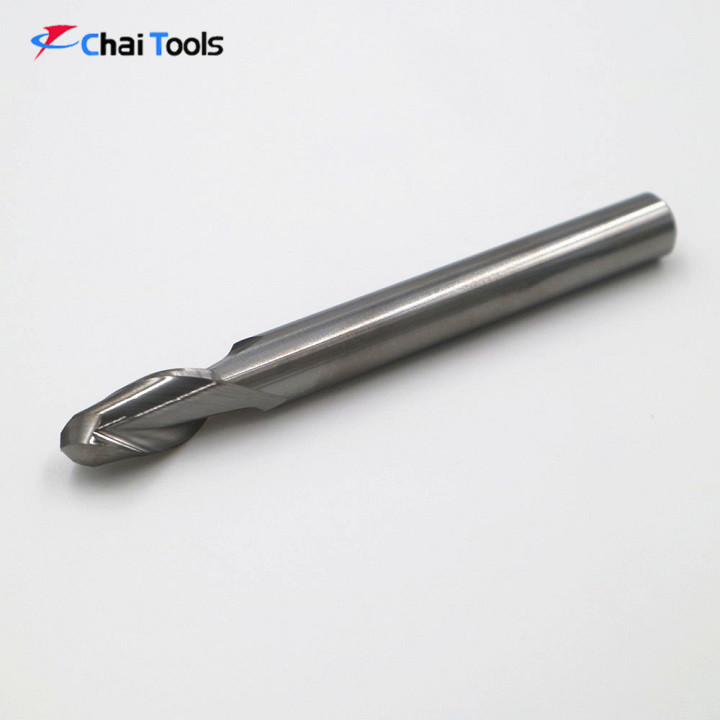 Solid carbide 2 Flutes Ball Nose Endmill cutter for aluminum